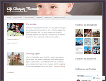 Tablet Screenshot of lifechangingmomentsblog.com